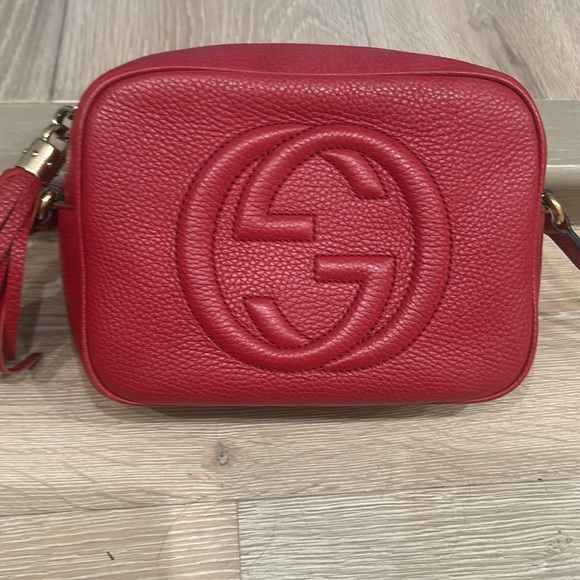 ONE DAY SALE!!!! Gucci authentic soho disco bag red leather - Picture 16 of 16